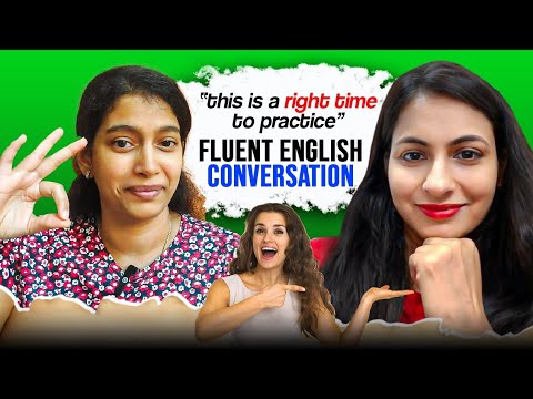 Fluent english conversation.  English with shantha.