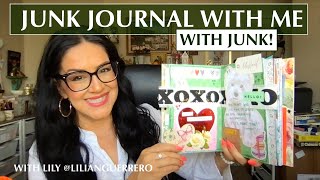 Junk Journal With Me / Gather Your Junk and Create a Journal Page Layout / (Episode 4)