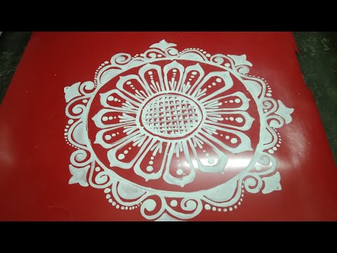 very beautiful jhoti chita / Rangoli/ alpan