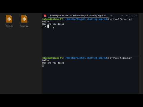 Command Line Chatting Application In Python