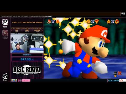 TASBot plays Super Mario 64 Shindō en 07:36 (Any% BLJless) [SGDQ2020]