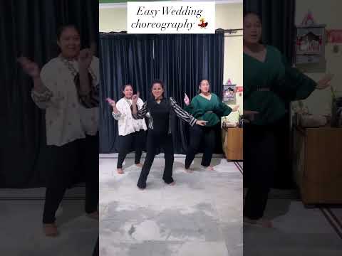 Gallan Goodiyaan Easy Wedding Dance /#groupdance #easysteps #ytshorts #bollywooddance