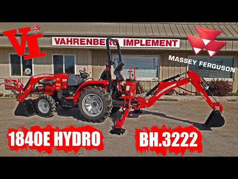 Make it Yours: Massey Ferguson BH.3222 Backhoe installed on Massey Ferguson 1840E Hydro Compact