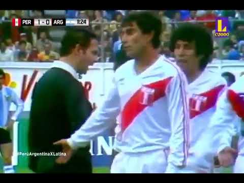 Eliminatorias Mundial 1986: Perú 1-0 Argentina (23/06/1985). Narración y comentarios en español.