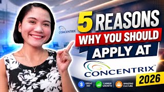 5 REASONS WHY YOU SHOULD APPLY AT CONCENTRIX 2026 | WHY WORK AT CONCENTRIX | NAYUMI CEE 💕