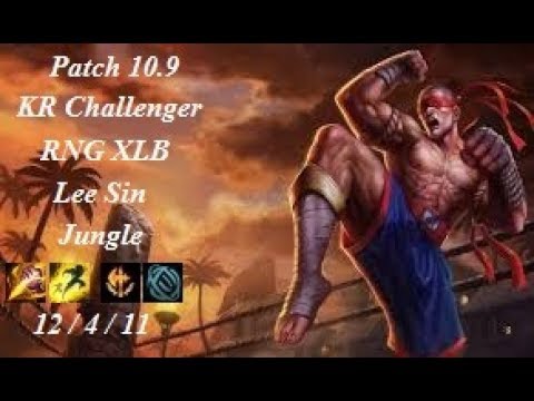 RNG XLB - Lee Sin Jungle vs Graves - KR Challenger 1207 LP - Patch 10.9
