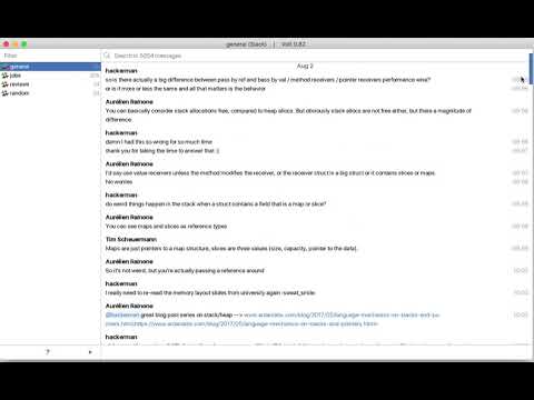 Volt: scrolling through 5000 Slack messages. V / V UI performance demo.