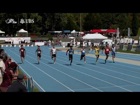 SM U16/U18 2020 - 100m U18 Männer Halbfinale 2. Serie