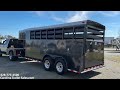 1996 Adam 4 Horse, Stock Combo Trailer w/ Weekender