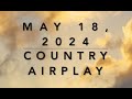 Billboard Top 60 Country Airplay May 18 2024