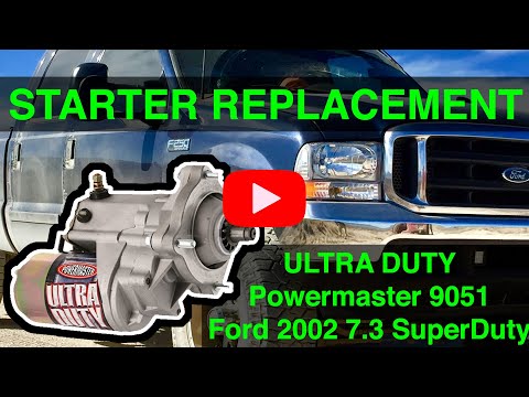 How to change the starter on 7.3 powerstroke superduty ford