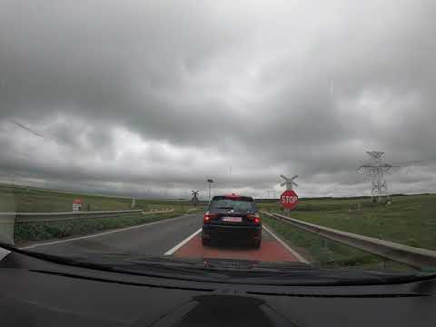 Driving from Constanta, Romania to Tulcea, Romania