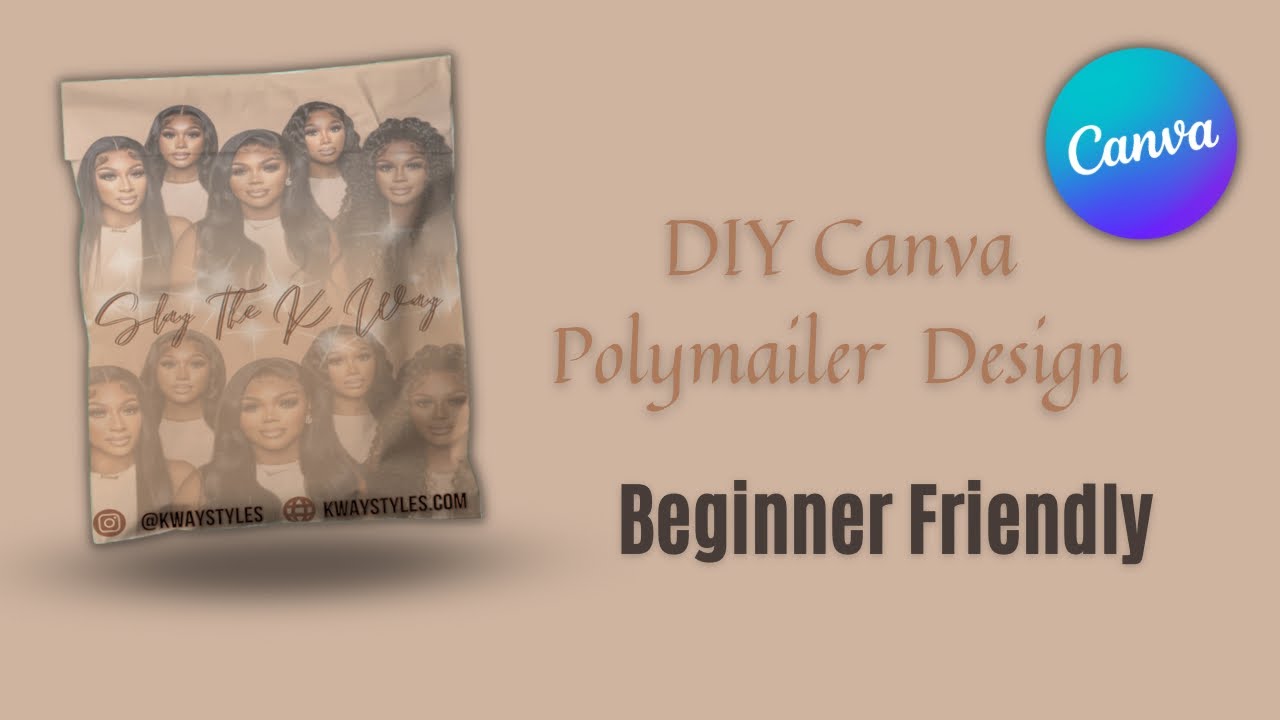 How To Create Polymailers Design | DIY Canva Tutorial