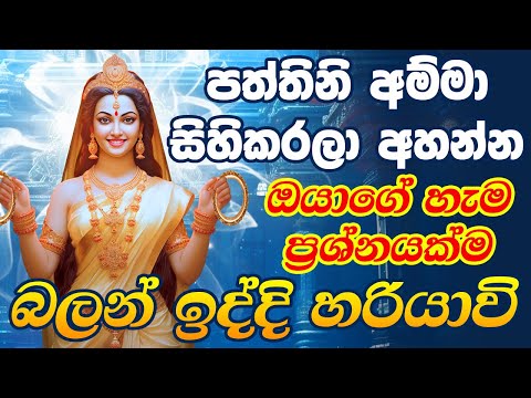 පත්තිනි අම්මා මගේ පැතුම ඉටු කරනවාමයි | Goddess Pattini Maniyo Song Dewa Katha Paththini Maniyo Song