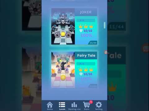 EASIER THAN EXPECTED | Rolling Sky Level 21: Street Basketball 100% (All gems & crowns)