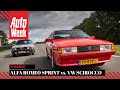 Alfa Romeo Sprint 1.7 QV (1988) vs. Volkswagen Scirocco GTX 16V (1991) - Classics Dubbeltest