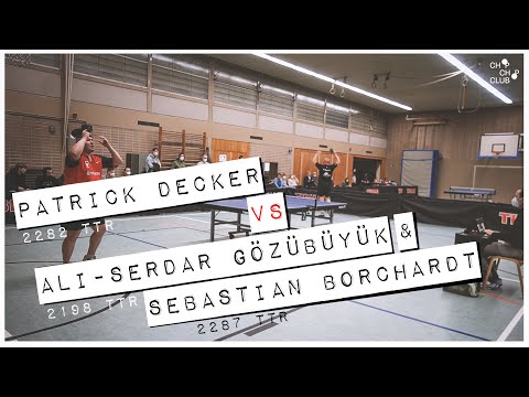 Patrick Decker vs. Gözübüyük & Borchardt (Borsum X Füchse Berlin | 3. Bundesliga Tischtennis 2022)