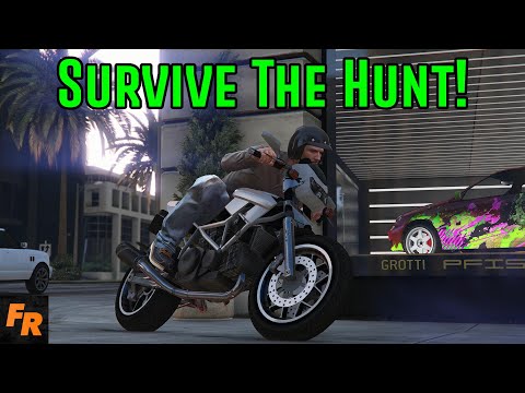 Gta 5 Challenge - Survive The Hunt #67 - One Man And His Bike