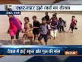 Madhya Pradesh: Children take risk to cross flooded river to reach school