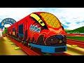 RED BULLET TRAIN Train Cartoon Videos For Kids Toy Factory Cartoon Train