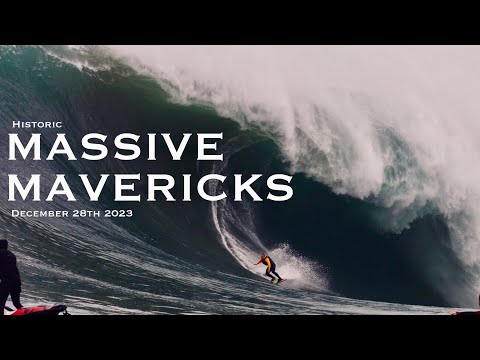 Massive Mavericks - Big Wave Surfing - Biggest swell of the year hits California - 12.28.23