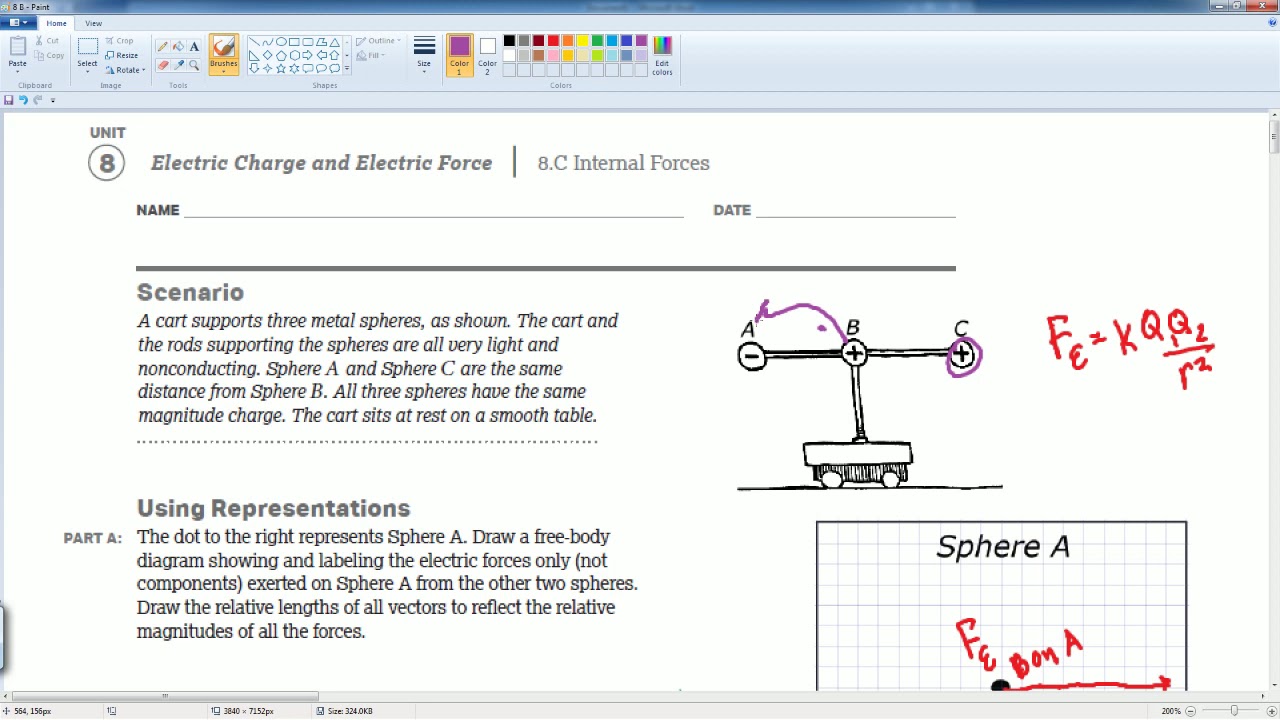 AP Physics Workbook 8.C Internal Force