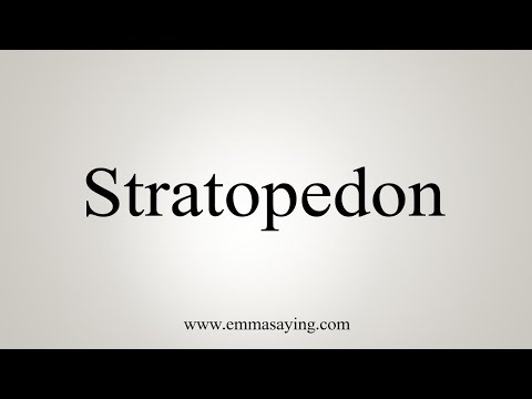 How To Say Stratopedon