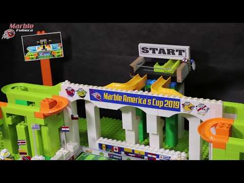 Collision of marbles: Copa America 2019 Groups R4 - Marble Soccer - Carrera de canicas