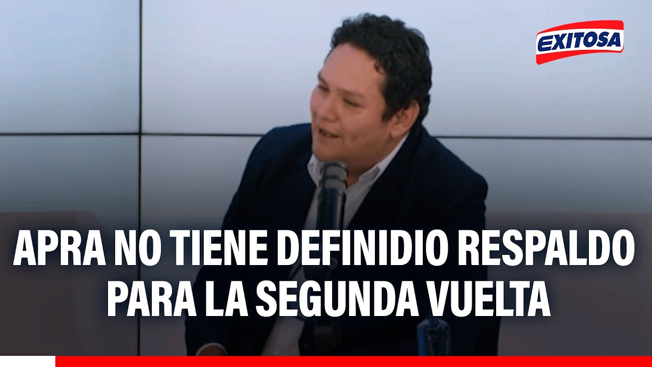 🔴🔵APRA no ha definido respaldo para la segunda vuelta, señala Enrique Valderrama