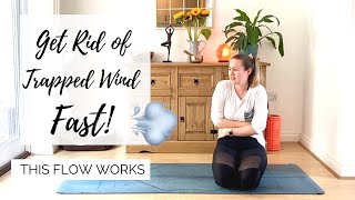GET RID OF TRAPPED GAS FAST | Wind Relieving Yoga Flow- THIS WORKS! LEMon Yoga