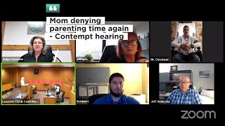 Mom is denying parenting time again - Contempt hearing