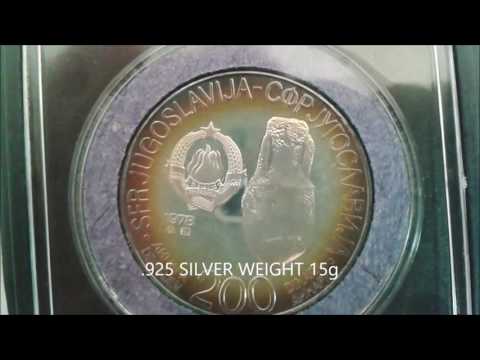 SILVER COMMEMORATIVE MEDITERRANEAN GAMES 1979 15G
