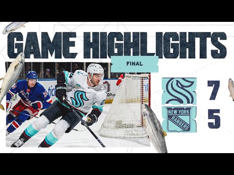 Seattle Kraken at New York Rangers | 12/08 Game Highlights