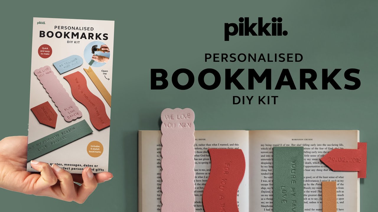 DIY Personalised Bookmarks | Handmade Gift for Book Lovers | Step-by-Step Craft Kit Tutorial