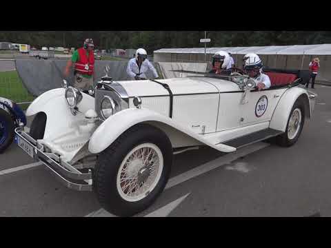 Jochen Mass in Mercedes S "Weisse Elefant" von 1927. Solitude Revival 22.07.2017