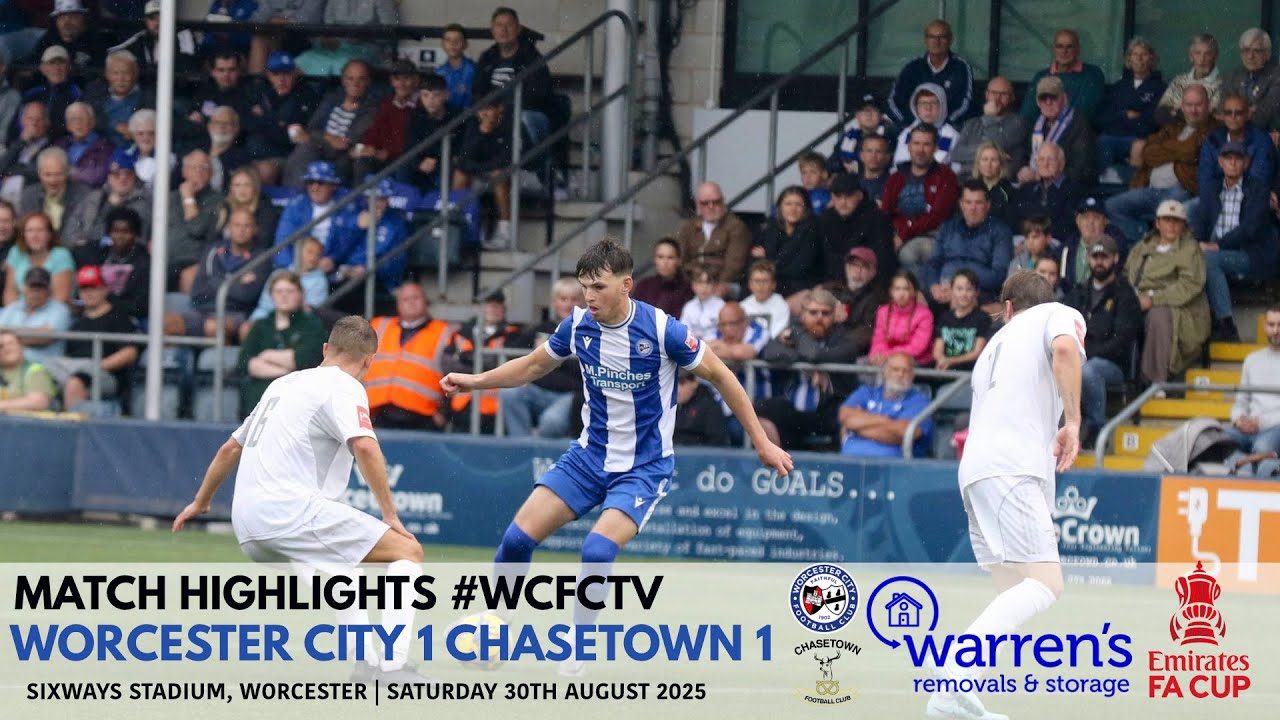 Worcester vs Chasetown Official Highlights Season 2025/2026