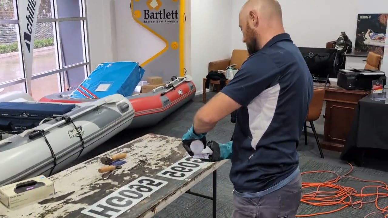 How to install rego numbers to your inflatable boat.
