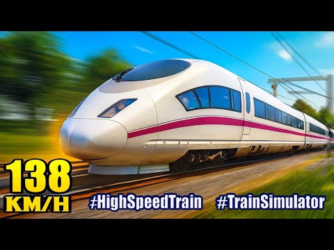 138 KM/H High-Speed Train Ride! 🚄 | Euro Train Simulator Gameplay