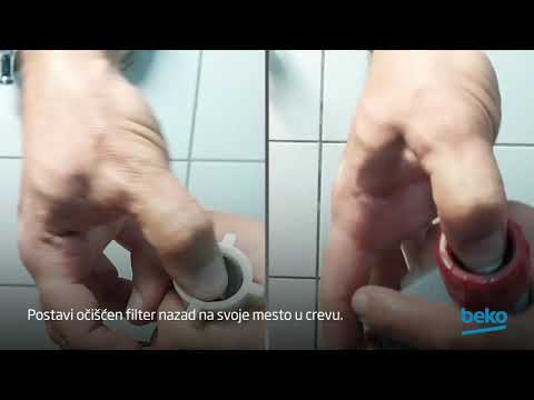 Kako da očistim filter za dovod vode?