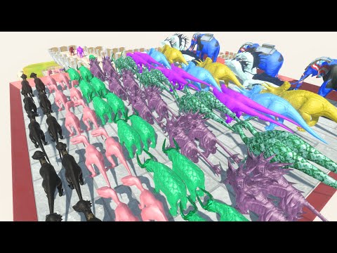 Colored All Units vs The strongest animal Challenge –Animal Revolt Battle Simulator