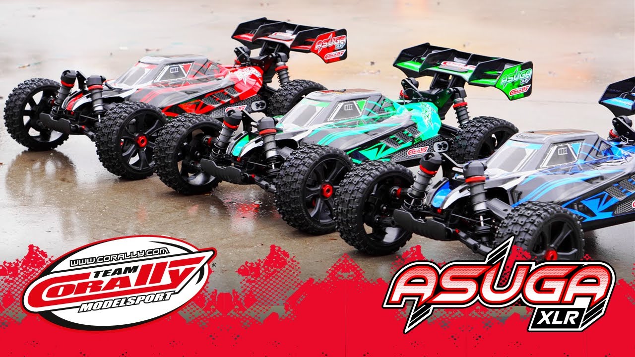 RC auto Asuga XLR 6S - buggy 4WD - RTR, modrá