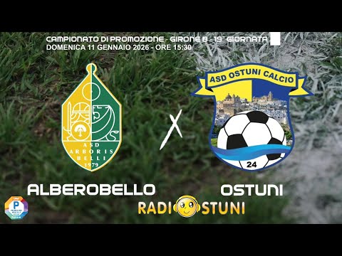 Diretta Arboris Belli vs ASD Ostuni Calcio 24 | Promozione _ 11/01/2026 _ Radiostuni