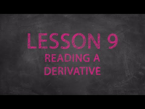 Sound It Out Episode #9 - Reading a Derivative