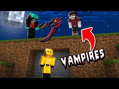 Minecraft Manhunt, but the Hunters are VAMPIRES