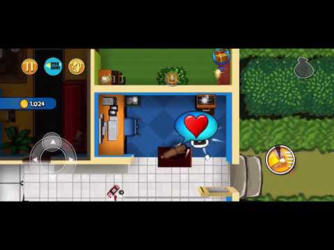 Robbery Bob: CHAPTER 1 - SUBURBS Level 13 , 100% . iOS/ Android Walkthrough