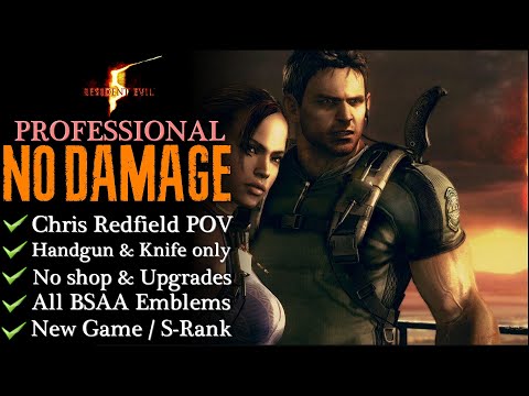 【RE5】NO DAMAGE/Minimalist/Pro/S-Rank/No Upgrades (Chris Redfield)