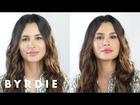 Bronze Eyes and Bright Lips Makeup Tutorial With Kira Nasrat | Byrdie