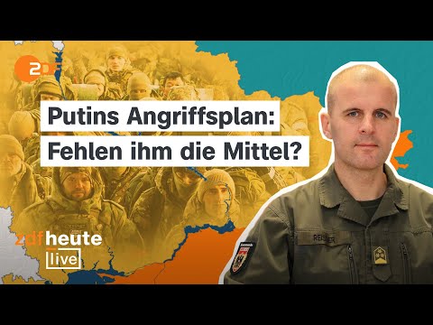 Schlag gegen Putins Luftwaffe, Lage am Dnipro, drohende Offensive | Oberst Reisner bei ZDFheute live
