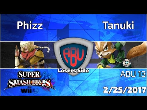 ABU Monthly 013: Phizz vs Tanuki - SSB4 Singles Losers R3