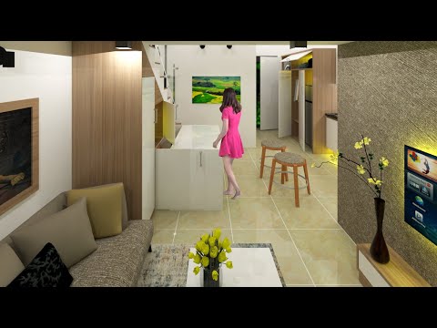 Tiny House Ep2  22sqm(236sqft) | Space Saving Furniture Ideas | Living Big In Tiny House